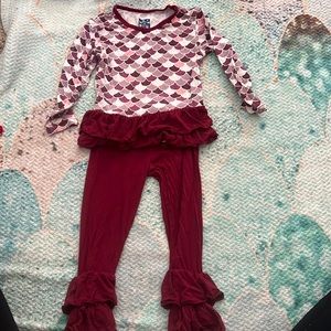 Purple Scales top and pants